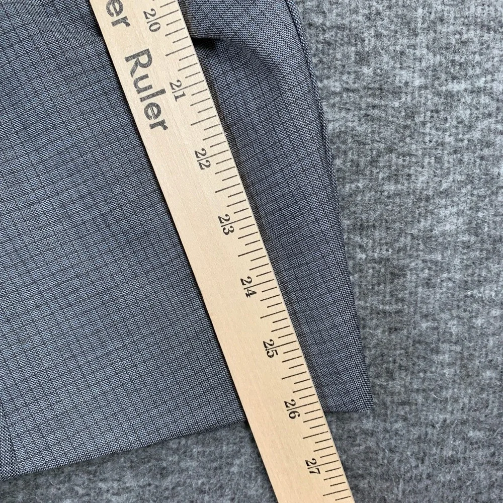 Jos A Bank Suit Men 42L Lanificio Wool 2 Piece Gray Pant 36x33